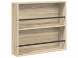 Magazine Rack 2 pcs Sonoma Oak 60 x 12 x 70 cm Engineered Wood 890831