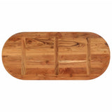 Table Top 110x50x3.8 cm Oval Solid Wood Acacia 370097