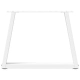 Coffee Table Legs V-Shape 2 pcs White 70x cm Steel 4012557