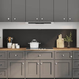 Kitchen Backsplash 2 pcs Black 100 x 50 cm Tempered Glass 3415441