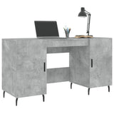 Desk Concrete Grey 140x50x75 cm Engineered Wood 829568