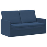 Sofa Set 2 pcs Blue Fabric 3433156