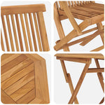 Garden Dining Set 3 pcs Brown Solid teak wood 3385965
