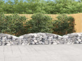 Arched Gabion Basket 200x50x40/60 cm Galvanised Iron 153472