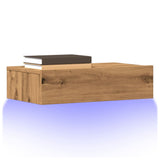 TV Cabinets with LED Lights 2 pcs Artisan Oak 60x35x15.5 cm 856346