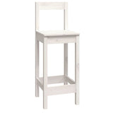 9 Piece Bar Set White Solid Wood Pine 3124723