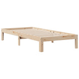Bookcase Bed without Mattress 90x200cm Solid Wood Pine 3322595
