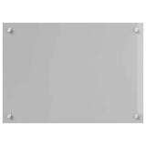 Kitchen Backsplash 2 pcs Light Grey 70 x 50 cm Tempered Glass 3415447
