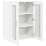 Wall Glass Cabinet PORTO White 60 x 31 x 80 cm Engineered Wood 885435