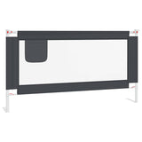 Toddler Safety Bed Rail Dark Grey 160x25 cm Fabric 10230