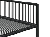 13 Piece Garden Dining Set Black Poly Rattan 3295045