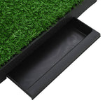 ZNTS Pet Toilets 2 pcs with Tray & Faux Turf Green 63x50x7 cm WC 170767