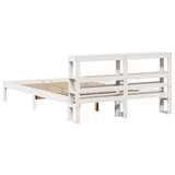 Bed Frame without Mattress White 120x190 cm Small Double Solid Wood Pine 3305711