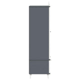 Wardrobe with Chalkboard Grey and White 90 x 45 x 180 cm 42003037