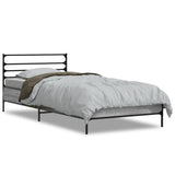 Bed Frame without Mattress Grey Sonoma 90x190 cm Single 845630