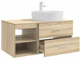 Bathroom Furniture Set 2 pcs Sonoma Oak Engineered Wood 3403906