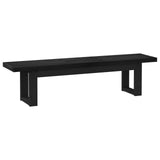 Dining Bench NOAIN 180 x 41 x 45 cm Solid Pine Wood Black 42020918