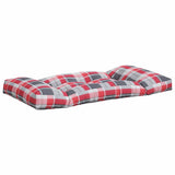 Pallet Cushions 3 pcs Red Check Fabric 360957