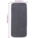 Beach Towels 4 pcs Anthracite 60x135 cm Fabric 400 GSM 3157054