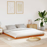Bed Frame without Mattress Wax Brown 200x200 cm Solid Wood Pine 847146