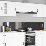 Kitchen Backsplash 2 pcs Dark Grey 110 x 40 cm Tempered Glass 3415506