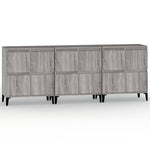 Sideboards 3 pcs Grey Sonoma 60x35x70 cm Engineered Wood 3185781