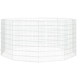 Free Range Animal Enclosure 10-Panel 54x80 cm Galvanised Iron 171579