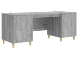 Desk Grey Sonoma Engineered Wood 142.5 x 50 x 75 cm 3414618