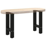 ZNTS Coffee Table Legs Black 2 pcs 28x cm Steel 4013272