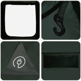 Cabin Tent with Roof Army Green 210 x 210 x 138 cm Polyester 42028508