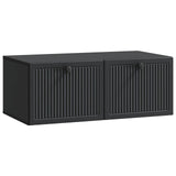 Wall-Mounted TV Cabinet Black 78.5 x 41 x 30 cm Engineered Wood 898006