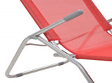 Sunlounger Set of 2 Red Textilene, Powder-coated steel Standard 44339