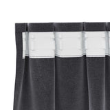Blackout Curtains 2 pcs Dark Grey 140 x 245 cm Velvet 4107231