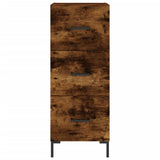 Highboard Smoked Oak 34.5x34x180 cm Engineered Wood 3200198