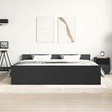 Bed Frame without Mattress Black 200x200 cm 3203734