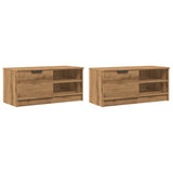 ZNTS TV Cabinets 2 pcs Artisan Oak 80x35x36.5 cm Engineered Wood 856857