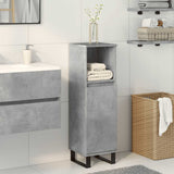 Bathroom Cabinet Concrete Grey 30x30x100 cm Engineered Wood 857210