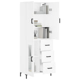 Highboard White 69.5x34x180 cm Engineered Wood 3195955