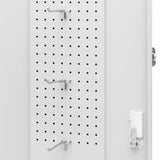 Saddle Cabinet Light Grey 53x53x105 cm Steel 339604