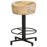 ZNTS Bar Stools 2 pcs 52 cm Solid Mango Wood 321963