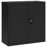File Cabinet Black 90x40x90 cm Steel 339730