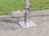 Hexagonal Fence with Concrete Base 50 x 0.8 m Galvanised Steel 3353833