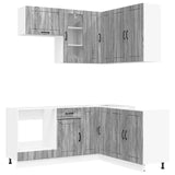 Kitchen Unit LUCCA 8 pcs Grey Sonoma Engineered Wood 3438397