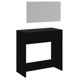 Dressing Table with Mirror Black 80x39x80 cm 840703