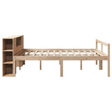 Bookcase Bed without Mattress 180x200 cm Super King Solid Wood Pine 3321975