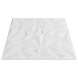 Wall Panels 24 pcs White 50x50 cm XPS 6 m Amethyst 356944