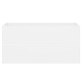 Sink Cabinet with Built-in Basin White Engineered Wood 3071558