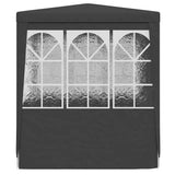 Professional Party Tent Side Walls 2.5x2.5 m Anthracite 90 g/m 48533