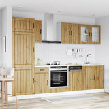 8 Piece Kitchen Cabinet Set Kalmar Artisan Oak Engineered Wood 3314810