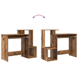 Desk with Drawer Old Wood 106 x 41 x 88.5 cm Engineered Wood 869472